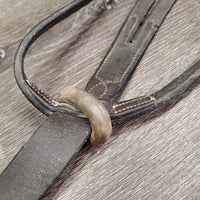 Flat Leather Running Martingale, stopper *gc, dirty, film, stiff, dry