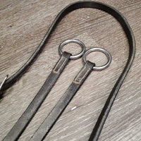 Flat Leather Running Martingale, stopper *gc, dirty, film, stiff, dry
