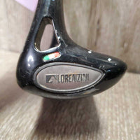 1 ONLY Hvy Stirrup Iron, grips *gc, scuffs, peeled paint, mnr dirt, dings
