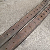 Soft Thick Nylon Lined Stirrup Leathers *gc, dry, dents, rubs, older, scrapes, rubs