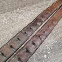 Soft Thick Nylon Lined Stirrup Leathers *gc, dry, dents, rubs, older, scrapes, rubs
