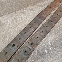 Soft Thick Nylon Lined Stirrup Leathers *gc, dry, dents, rubs, older, scrapes, rubs