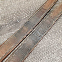 Soft Thick Nylon Lined Stirrup Leathers *gc, dry, dents, rubs, older, scrapes, rubs
