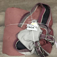 High Neck Med Winter Blanket 2 legs *gc, clean, mnr wpf, v. faded, repairs, mnr hair, snags, rubs, lining tear
