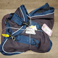 Med Winter Blanket, 2 legs *gc, wpf, faded, threads, snags, torn piping, mnr hair, mnr tears, rubs