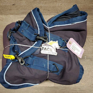 Med Winter Blanket, 2 legs *gc, wpf, faded, threads, snags, torn piping, mnr hair, mnr tears, rubs