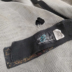 Hard Mesh Fly Mask, ears, nose *gc, dirt, pills, mnr holes, threads, stains?