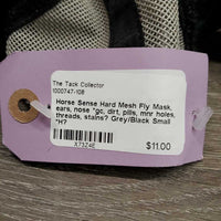 Hard Mesh Fly Mask, ears, nose *gc, dirt, pills, mnr holes, threads, stains?
