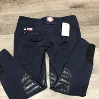 Euro Seat Breeches *gc/fair, mnr hair & stains, faded, stretched & puckered seams, broken seat elastics
