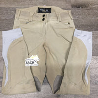 EuroSeat Breeches *gc, mnr hair, puckers, discolored seat & legs, older
