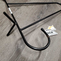 Stall Mount Portable Wire Saddle Rack *fair/gc, chipped, rusty, scrapes, missing end caps

