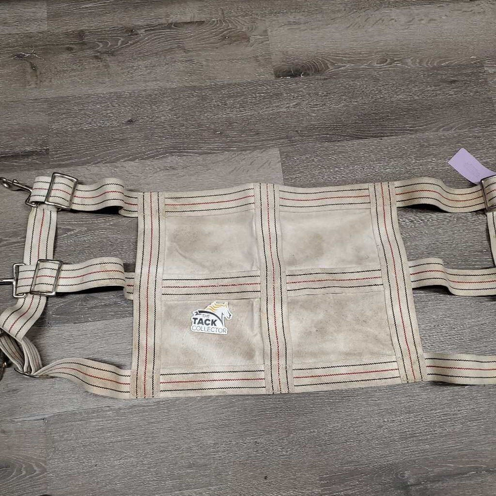 Cotton Web Closed Stall Guard, snaps *gc, dirt, hair, stains, stiff snaps, dingy, rust