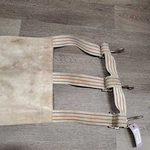 Cotton Web Closed Stall Guard, snaps *gc, dirt, hair, stains, stiff snaps, dingy, rust