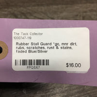 Rubber Stall Guard *gc, mnr dirt, rubs, scratches, rust & stains, faded