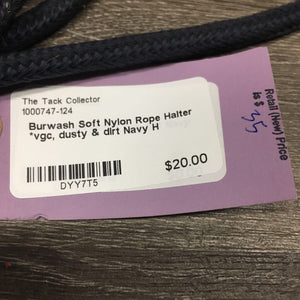 Soft Nylon Rope Halter *vgc, dusty & dirt