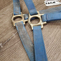 Thick Hvy Nylon Halter *gc, dirty, stains, frayed holes, marker, older

