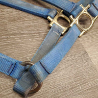 Thick Hvy Nylon Halter *gc, dirty, stains, frayed holes, marker, older
