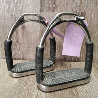 Pr Flexi Stirrups, grips *vgc, mnr dirt, residue, scratches
