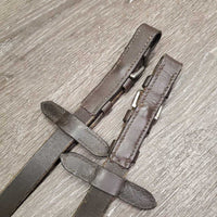 Pr Rubber Laced Reins *gc/fair, clean, rubs, broken elastics, frayed, torn/frayed edge
