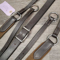 Leather & Elastic Breastplate, Running Attach, snaps *xc/vgc, clean, mnr residue/gunk, scratches, stains & hair