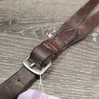 Leather & Elastic Breastplate, Snaps, Running Martingale Attach *gc, dirt, stains, hair, xholes, thin fleece, older, mnr faded