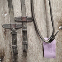 Rsd Figure 8 Bridle, Rubber Reins *gc, mnr dirt, dry, dents, rubs, stiff, tape residue, NO CHEEKS
