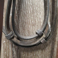 Rsd Figure 8 Bridle, Rubber Reins *gc, mnr dirt, dry, dents, rubs, stiff, tape residue, NO CHEEKS
