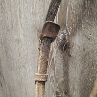 Rsd Figure 8 Bridle, Rubber Reins *gc, mnr dirt, dry, dents, rubs, stiff, tape residue, NO CHEEKS
