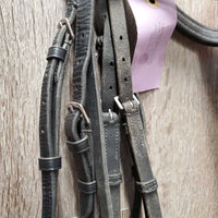 Soft Rsd Padded Bridle, Bling, Buckles *gc, NO Flash, clean & mnr dirt, tape residue, xholes
