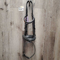 Rsd Padded Monocrown Bridle, Crank, Flash *vgc/gc, clean, mnr faded, creased, crackles, loose keepers, stiff, rubs & film, dry, older
