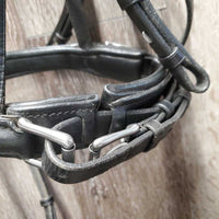 Rsd Padded Monocrown Bridle, Crank, Flash *vgc/gc, clean, mnr faded, creased, crackles, loose keepers, stiff, rubs & film, dry, older
