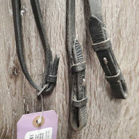 Rsd Padded Monocrown Bridle, Crank, Flash, Plain Reins *vgc/gc, clean, mnr faded, creased, crackles, loose keepers, stiff, rubs & film, dry, older

