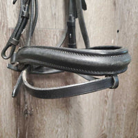 Rsd Padded Monocrown Bridle, Crank, Flash, Plain Reins *vgc/gc, clean, mnr faded, creased, crackles, loose keepers, stiff, rubs & film, dry, older
