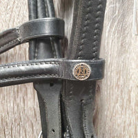 Rsd Padded Monocrown Bridle, Crank, Flash, Plain Reins *vgc/gc, clean, mnr faded, creased, crackles, loose keepers, stiff, rubs & film, dry, older
