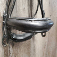 Rsd Padded Monocrown Dressage Bridle, Buckles, Crank *gc, NO Flash, clean, mnr dents, edge scrapes, rubs & scratches
