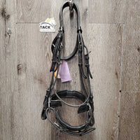Rsd Padded Monocrown Dressage Bridle, Buckles, Crank *gc, NO Flash, clean, mnr dents, edge scrapes, rubs & scratches
