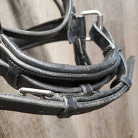 Rsd Padded Monocrown Dressage Bridle, Buckles, Crank *gc, NO Flash, clean, mnr dents, edge scrapes, rubs & scratches
