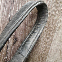 Monocrown Rsd Padded Dressage Bridle, Crank, Braided Reins *gc, rubs, faded, clean, NO Flash, tape residue, mnr sticky