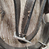 Western Sidepull *vgc, clean, stiff, dents, NO Throat, creases