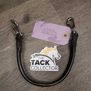 Thin Rolled Leather Pommel Strap, Snaps *vgc, dry, scuff, rubs