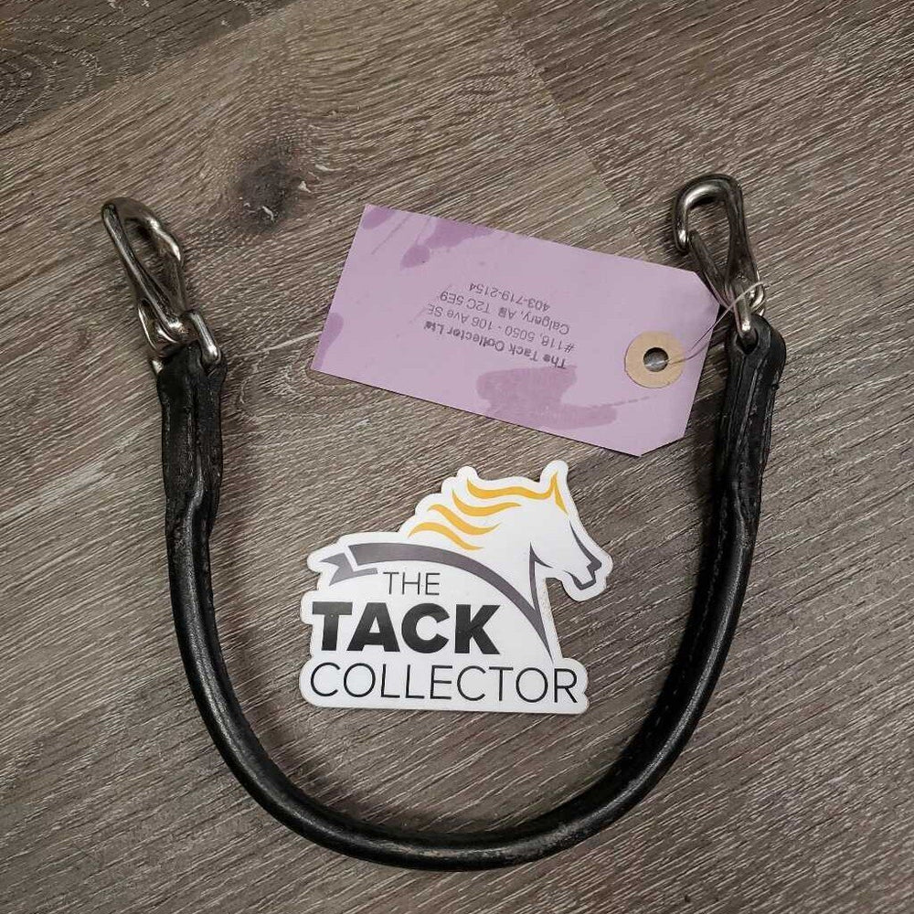 Thin Rolled Leather Pommel Strap, Snaps *vgc, dry, scuff, rubs
