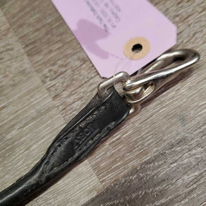 Thin Rolled Leather Pommel Strap, Snaps *vgc, dry, scuff, rubs