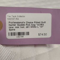 Fitted Quilt Hunter Saddle Pad, bag *xc/like new, mnr hair, dirt