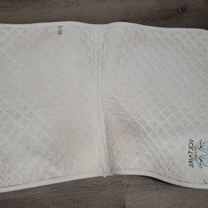 Quilt Dressage Saddle Pad *gc, clean, dingy, pilly, stains, mnr threads, hair