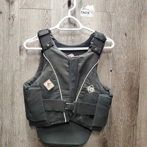 Hard Shell Safety Vest, zip, BETA 2000: Level 2 *gc, dirty, stains, hairy, faded, weak velcro, rubs, pills, older