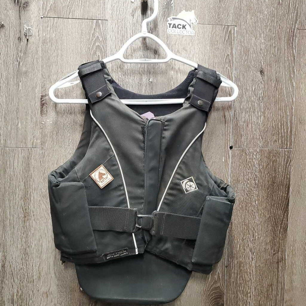 Hard Shell Safety Vest, zip, BETA 2000: Level 2 *gc, dirty, stains, hairy, faded, weak velcro, rubs, pills, older