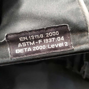 Hard Shell Safety Vest, zip, BETA 2000: Level 2 *gc, dirty, stains, hairy, faded, weak velcro, rubs, pills, older