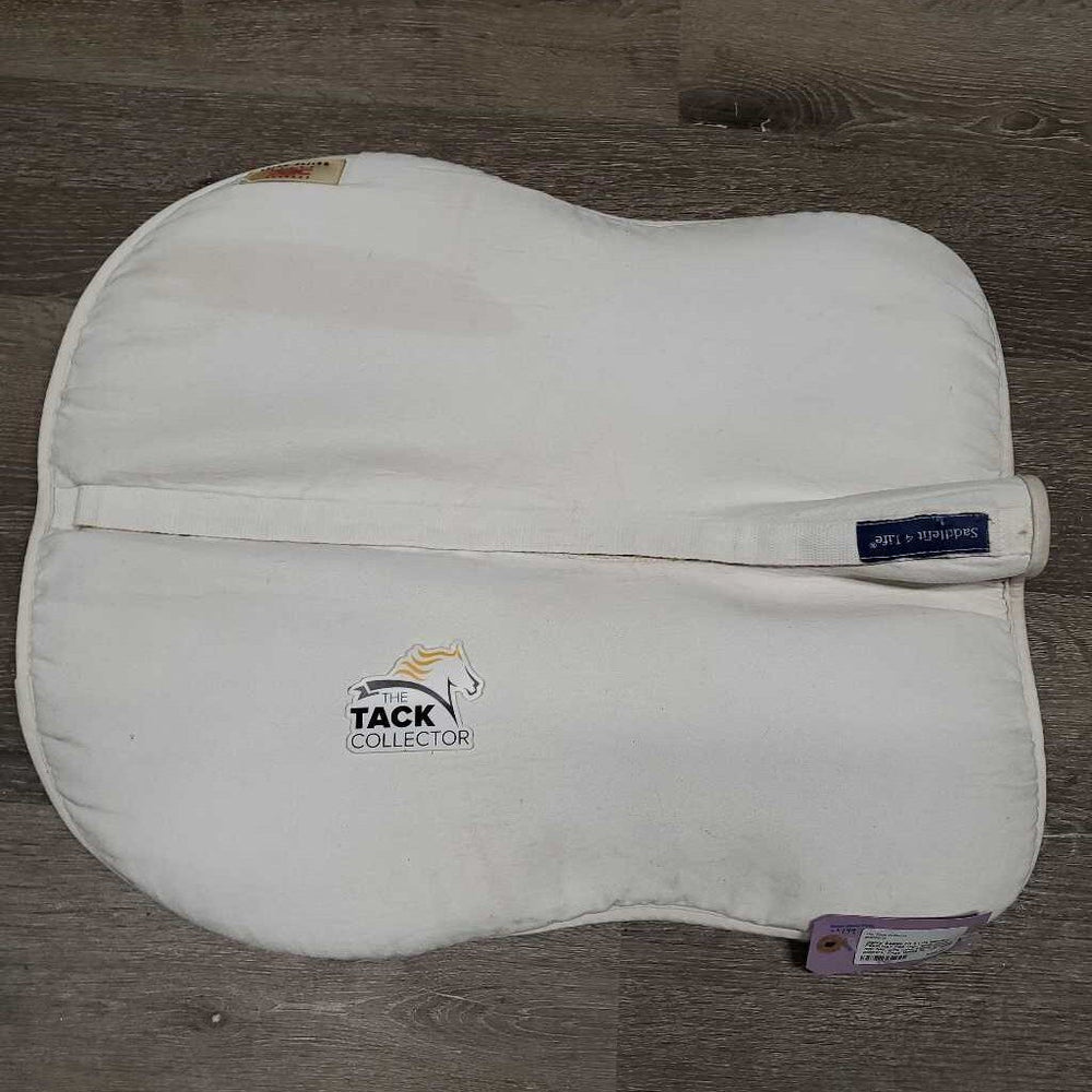 Saddle Fit 4 Life Memory Foam Half Pad *vgc, older,clean, mnr hair, pills, rubs, stains, creases, puckers, dingy
