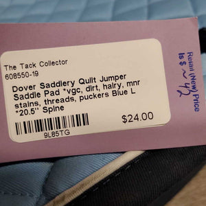 Quilt Jumper Saddle Pad *vgc, dirt, hairy, mnr stains, threads, puckers