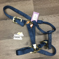 Thick Nylon Halter, adj, snap *xc, clean, mnr stains & rubs